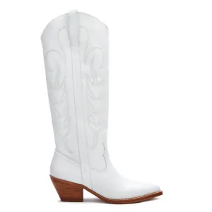 Agency Western Boot In White