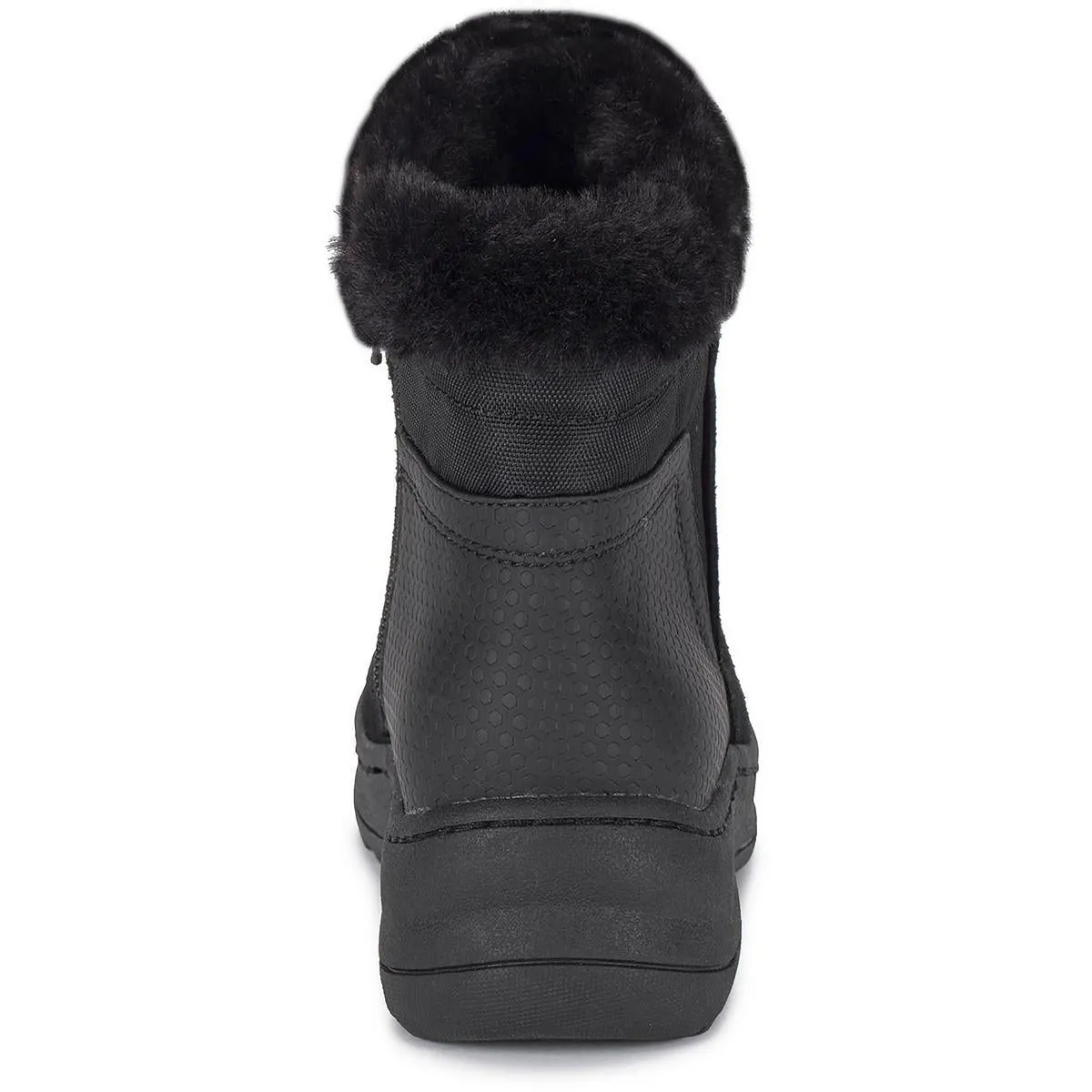 AIDAN Womens Faux Suede Faux Fur Booties