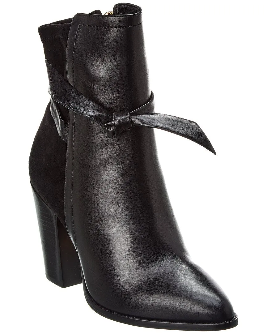 Alexandre Birman Clarita 90 Leather & Suede Bootie