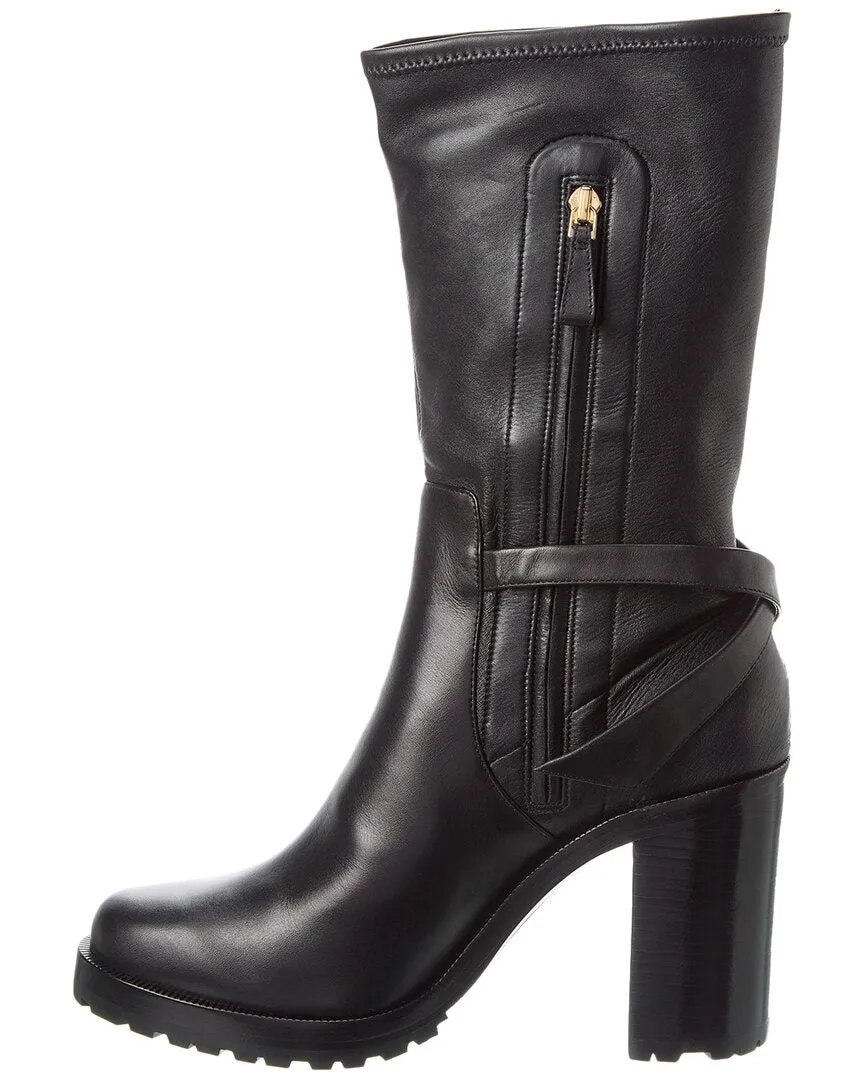 Alexandre Birman Clarita Motorcycle 90 Leather Boot