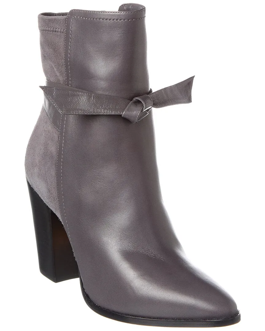 Alexandre Birman Clarita Tie 90 Leather & Suede Bootie