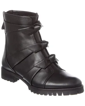 Alexandre Birman Lolita Leather Combat Bootie