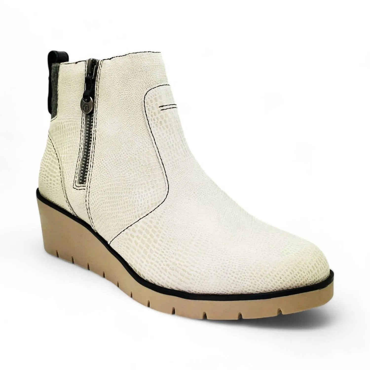 Amarillo Wedge Bootie In Oyster