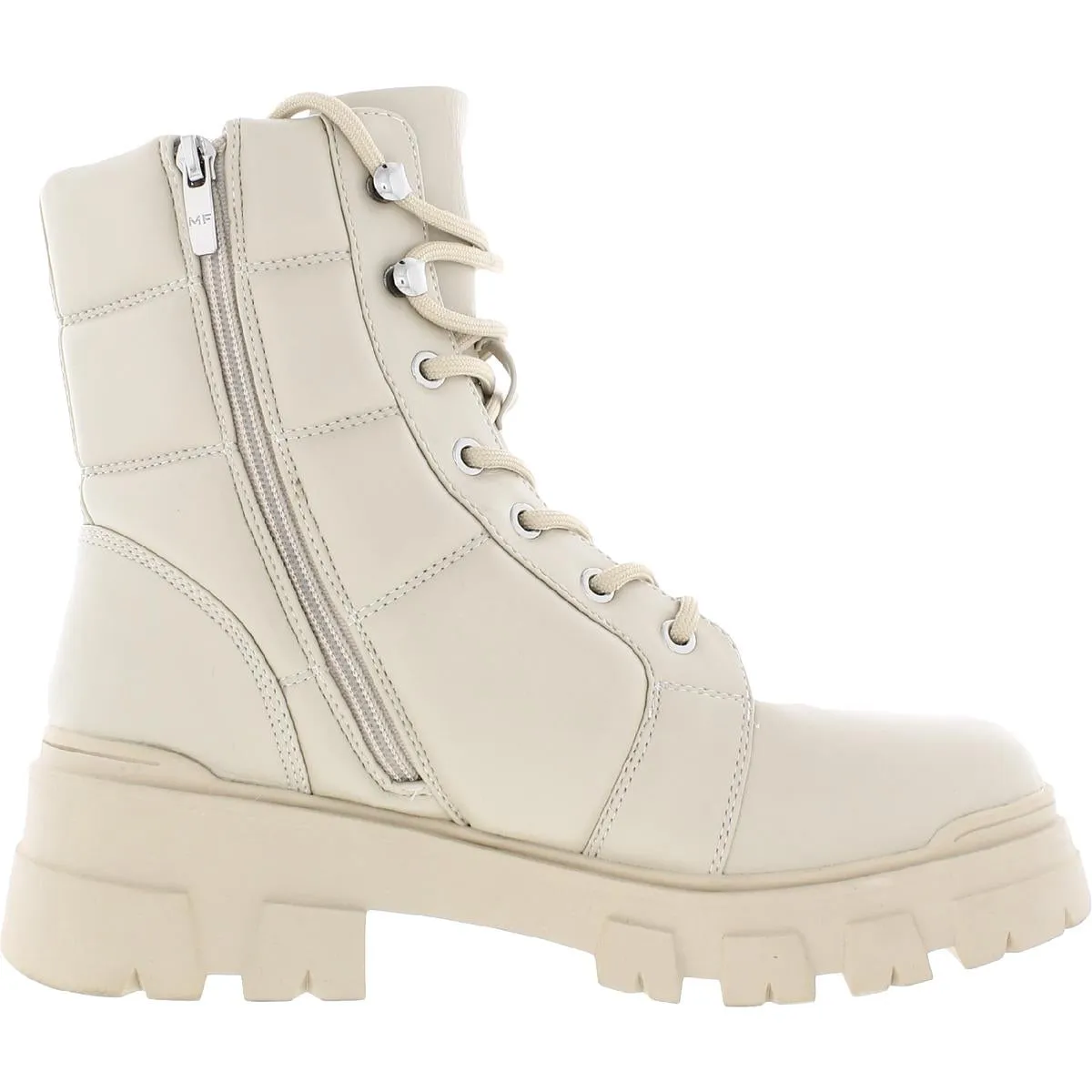 Amita 3 Womens Faux Leather Lugged Sole Ankle Boots