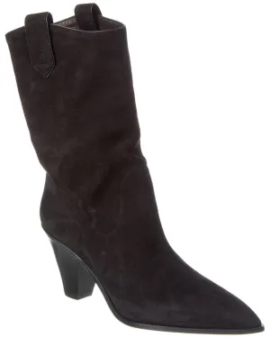 Aquazzura Boogie Suede Cowboy Bootie