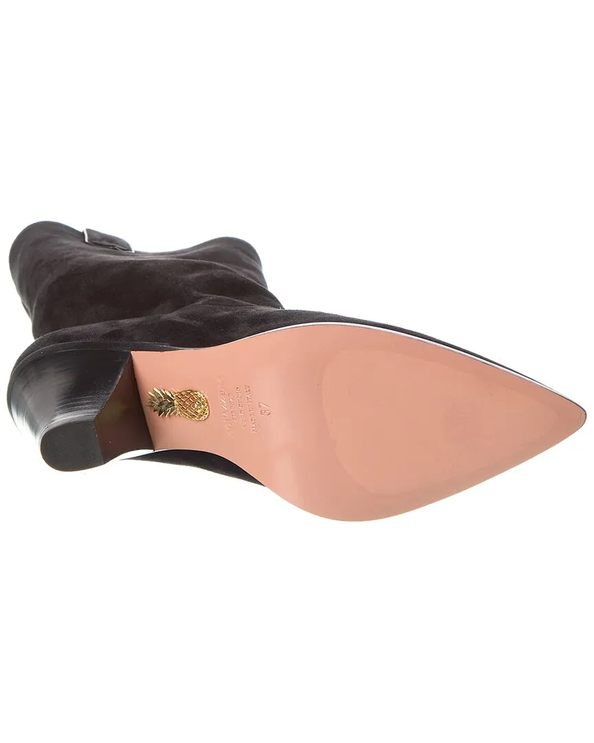 Aquazzura Boogie Suede Cowboy Bootie