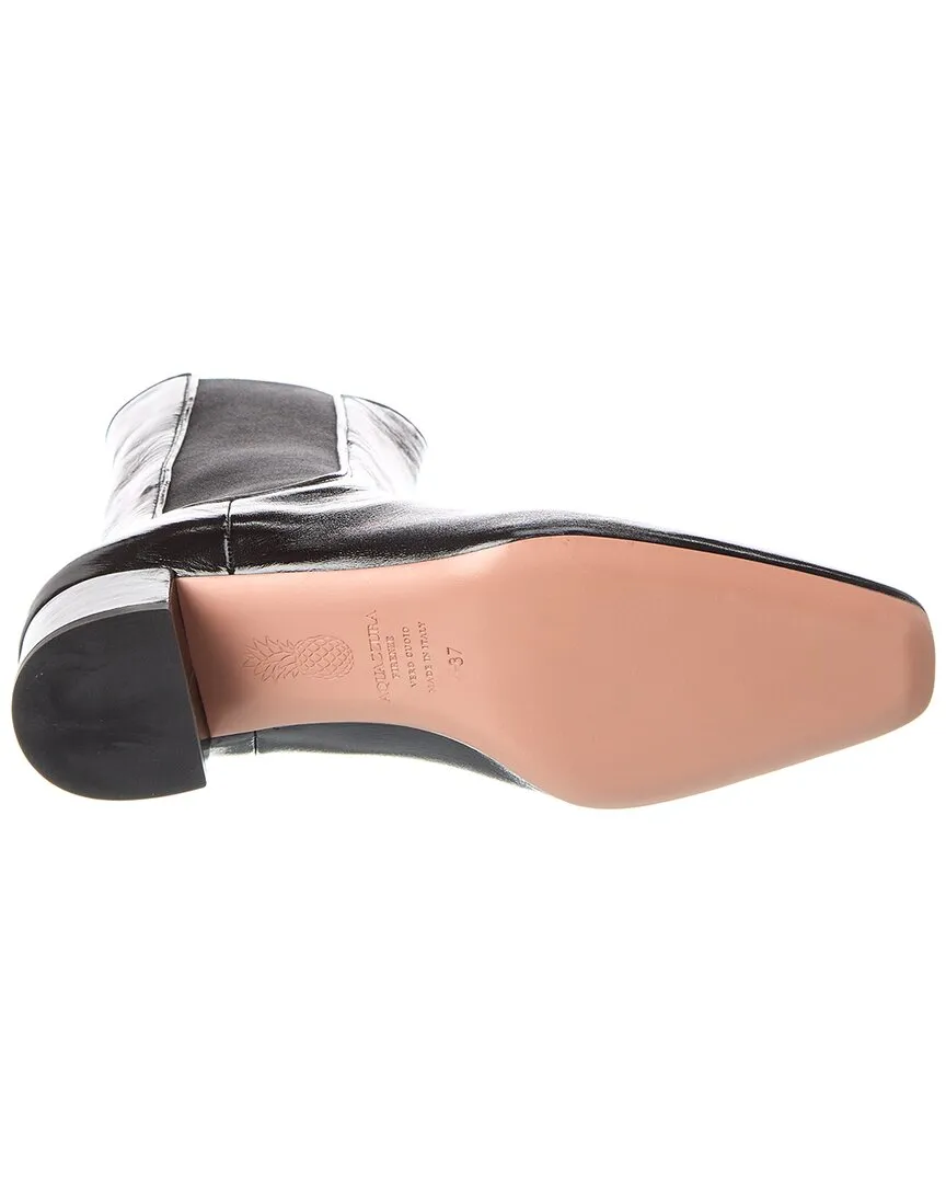Aquazzura Lyon 50 Leather Bootie