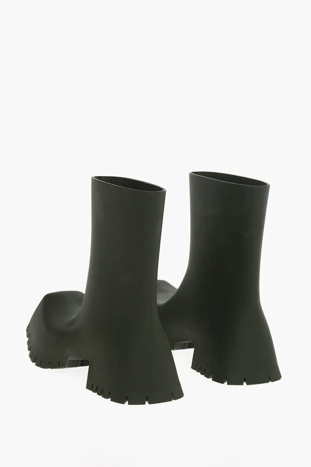 Balenciaga Squared Design Trooper Rubber Booties