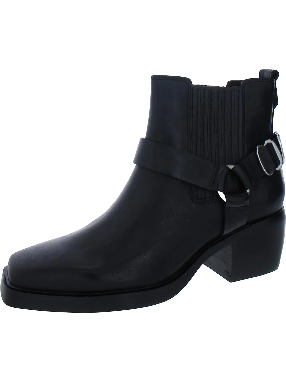Bellamie Womens Suede Harness Ankle Boots