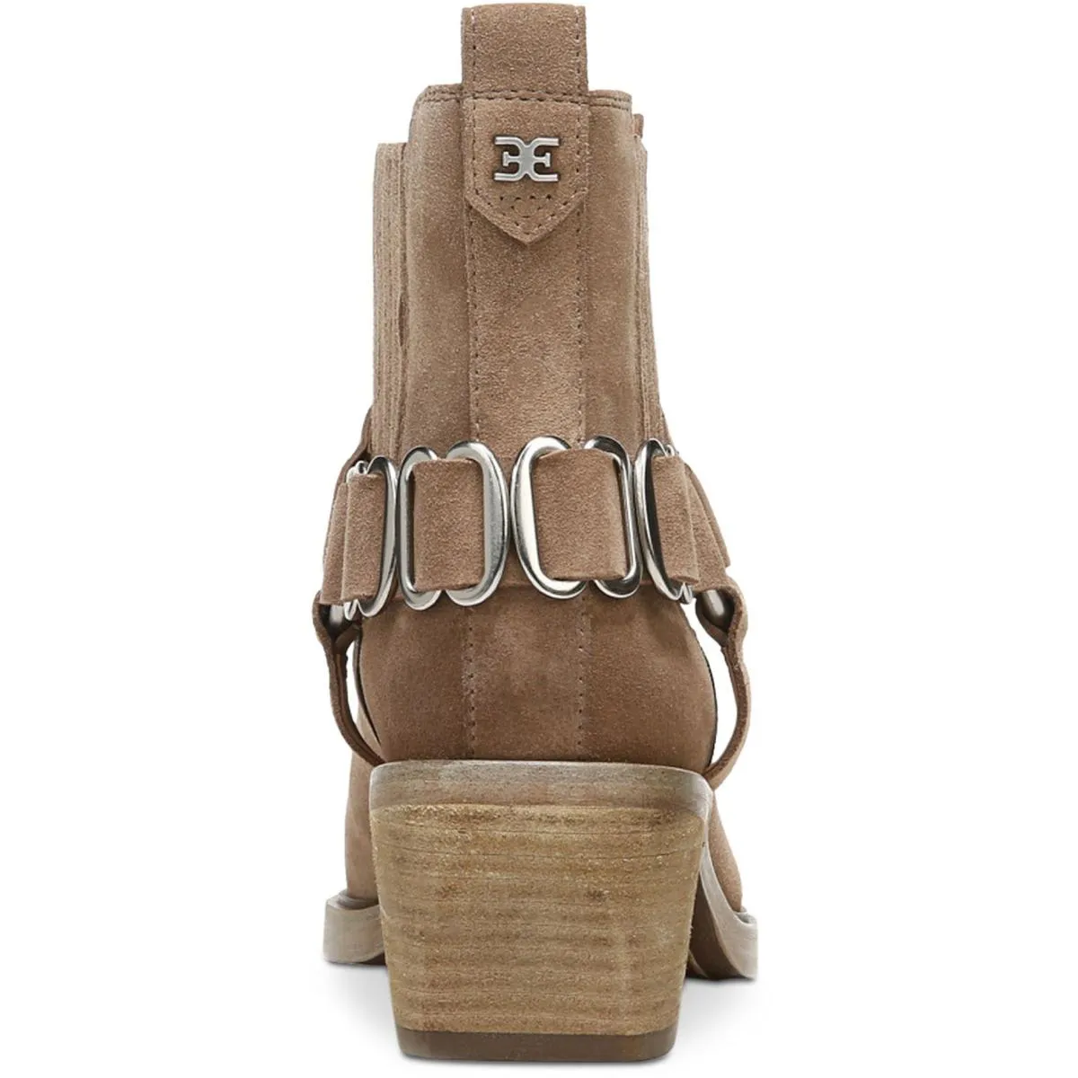 Bellamie Womens Suede Harness Ankle Boots