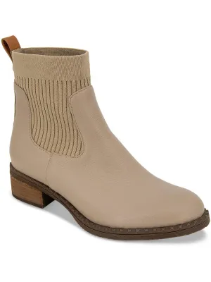 Best Chelsea Womens Leather Embossed Ankle Boots