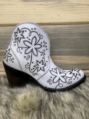 Bootie In White And Black