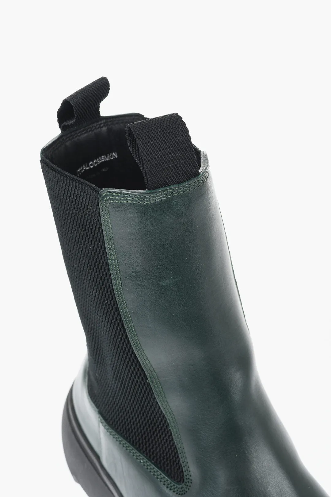 Burberry Leather Chelsea Boots With Chunky Sole