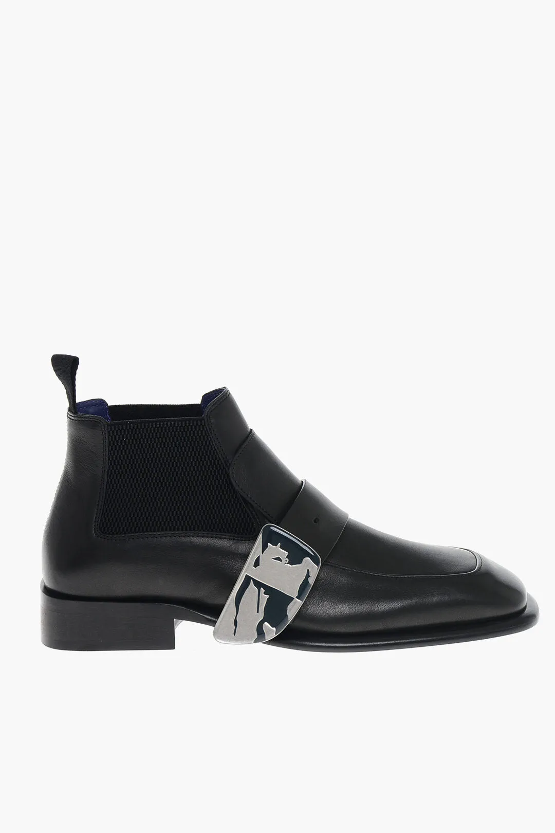 Burberry Leather Chelsea Boots With Edk Buckle