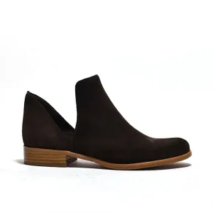 Burk Ankle Bootie In Brown Suede