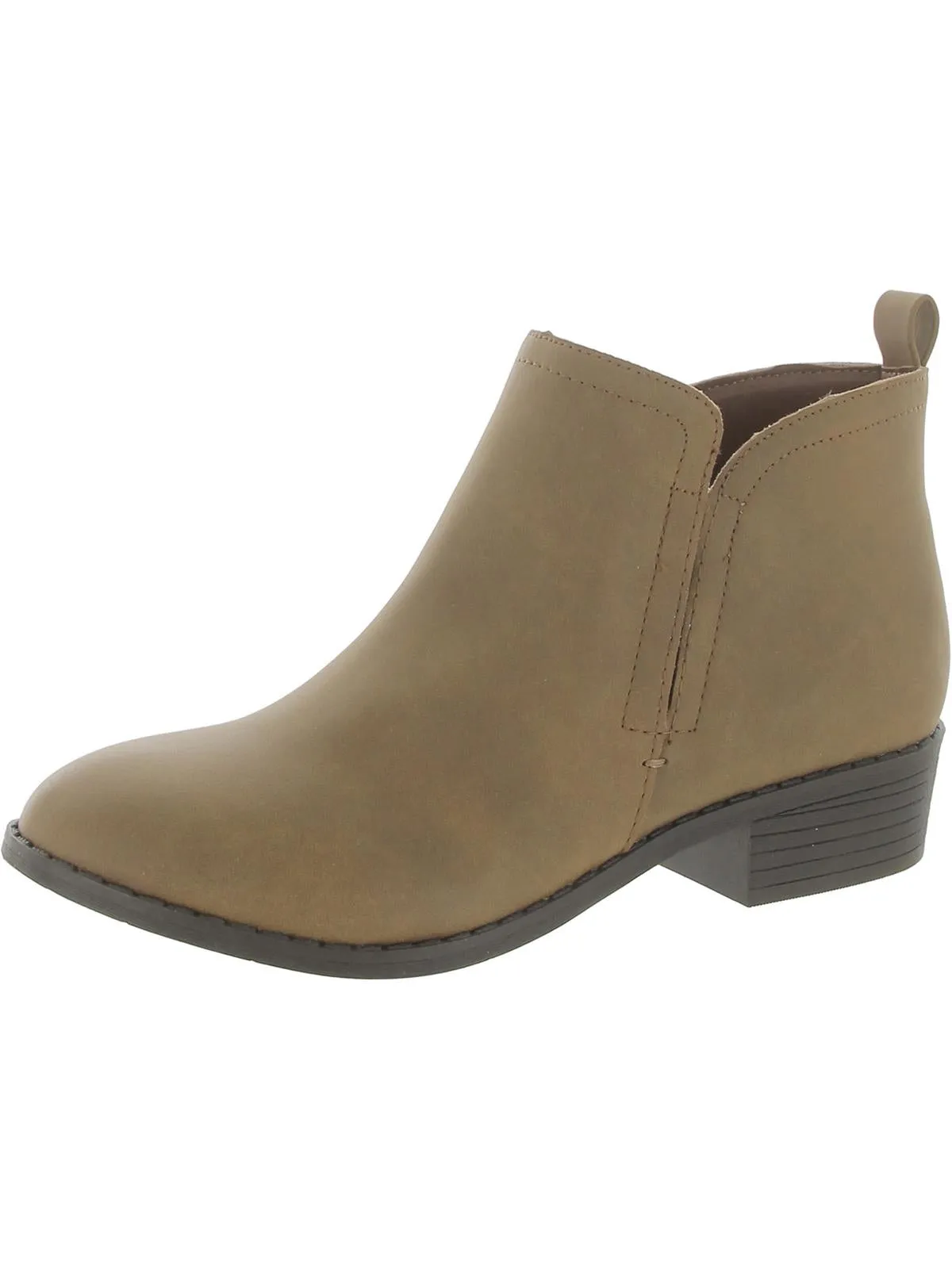 Cadee Womens Zipper Ankle Booties