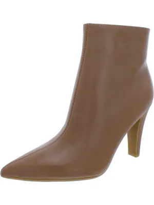 Cale 9X9 Womens Leather Pointed Toe Ankle Boots