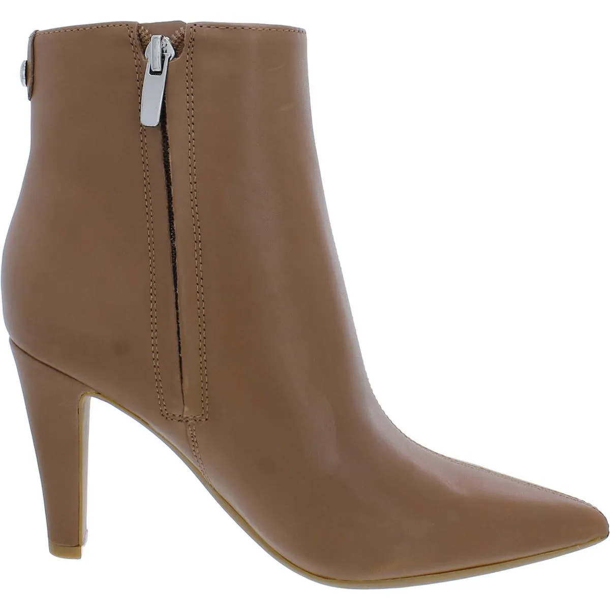 Cale 9X9 Womens Leather Pointed Toe Ankle Boots