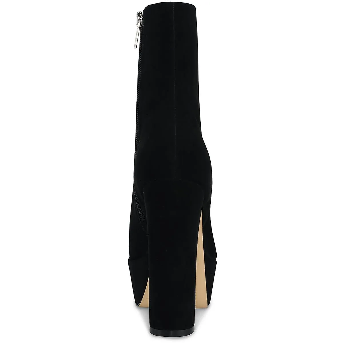 Caled Womens Faux Suede Platform Booties