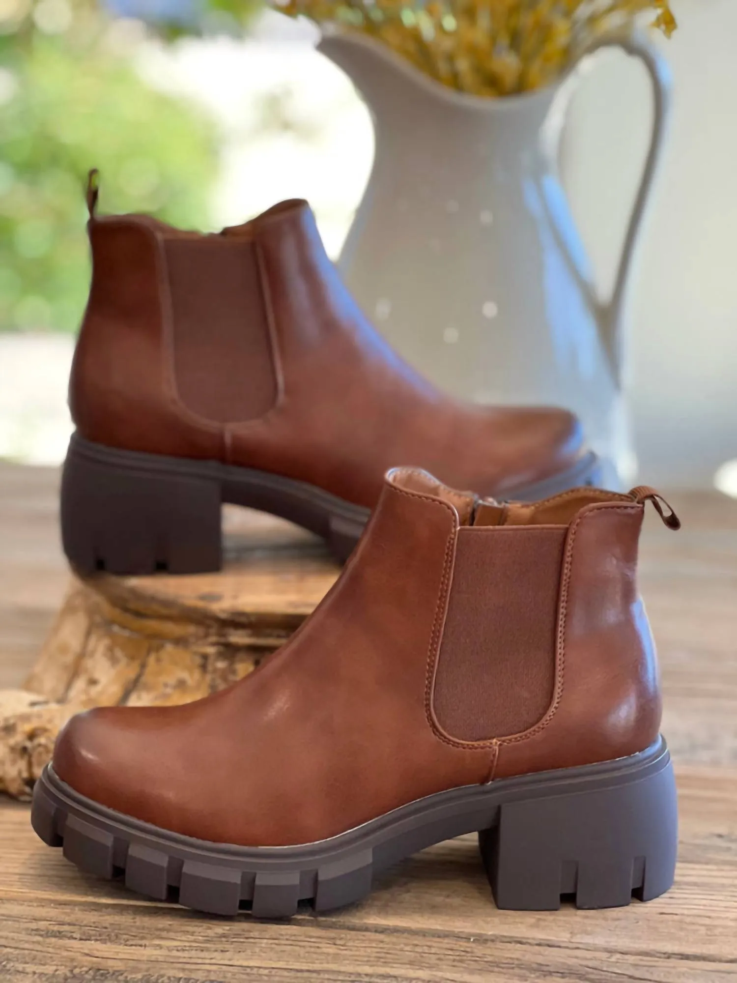 Camden Classic Bootie In Cognac