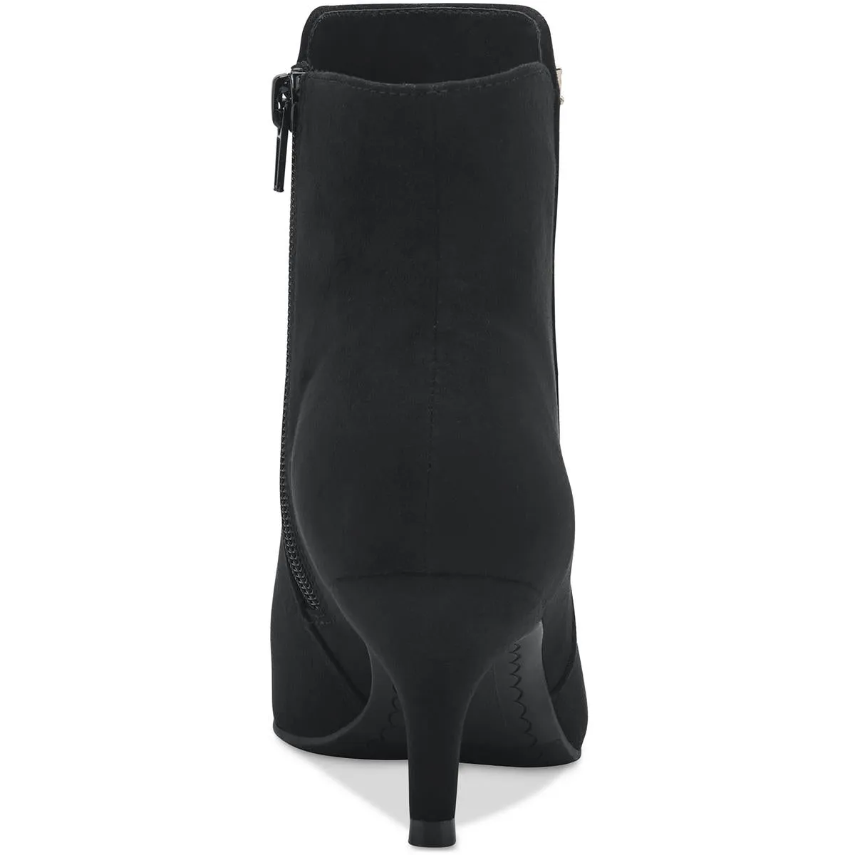 Carminee Womens Faux Suede Pointed Toe Booties
