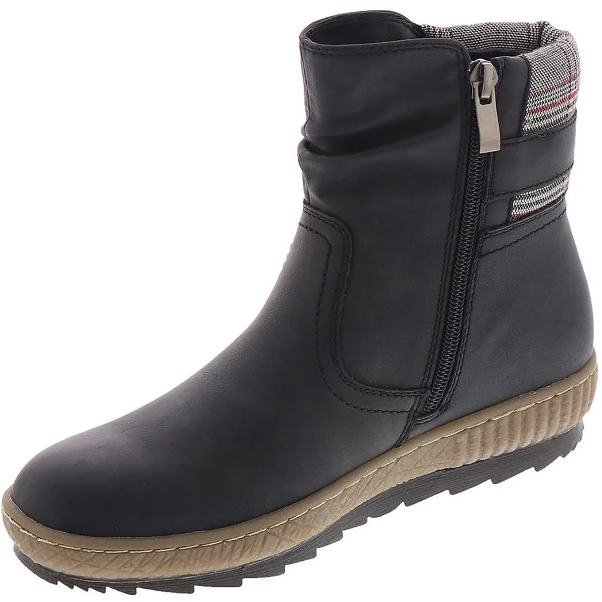 Carol Womens Faux Leather Cozy Booties