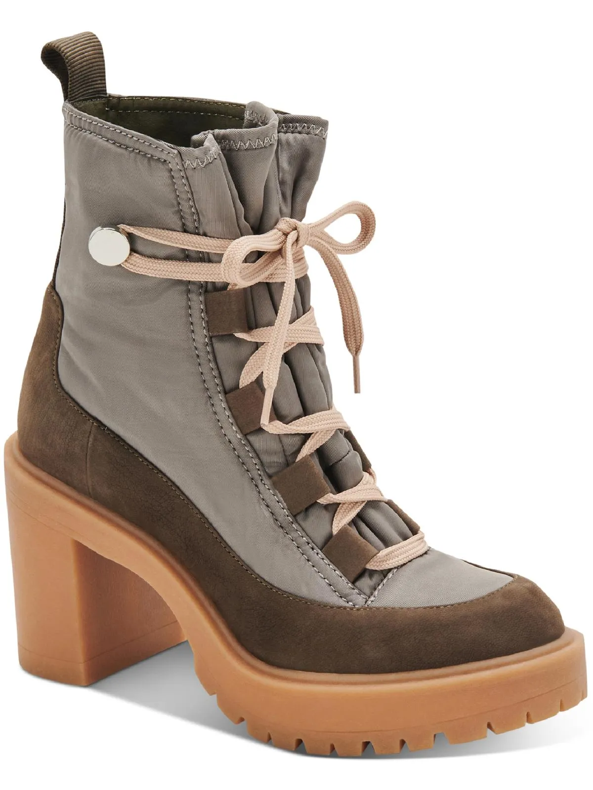Celida Womens Solid Ankle Combat & Lace-up Boots