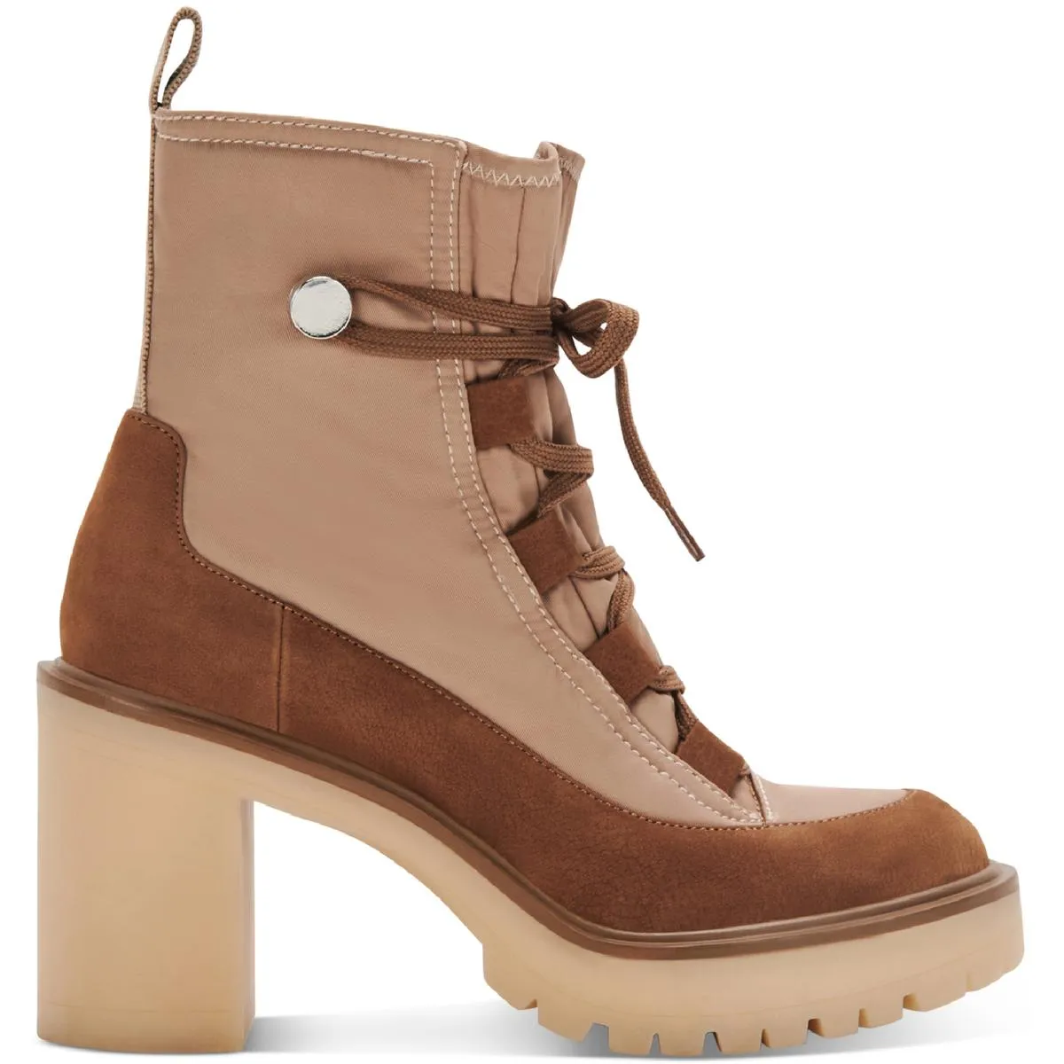 Celida Womens Solid Ankle Combat & Lace-up Boots