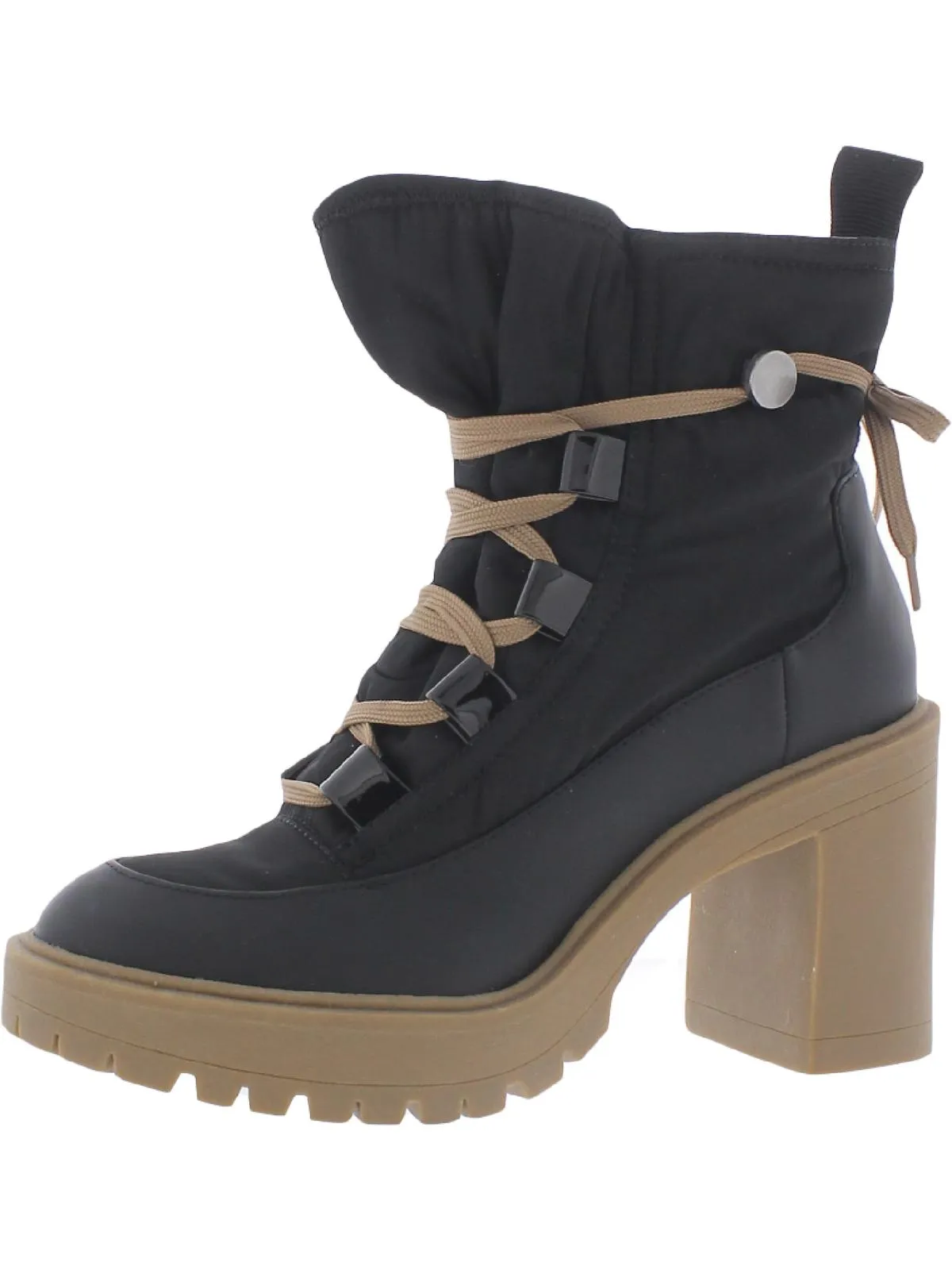 Celida Womens Solid Ankle Combat & Lace-up Boots