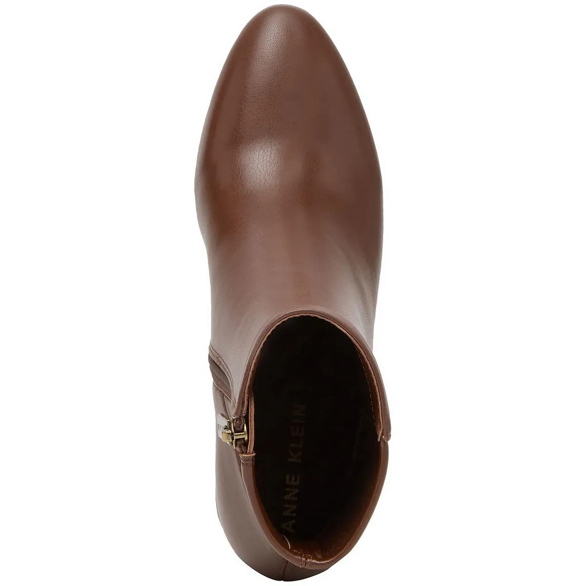 Clara Womens Faux Leather Ankle Booties
