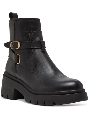 Colletta Womens Leather Ankle Booties