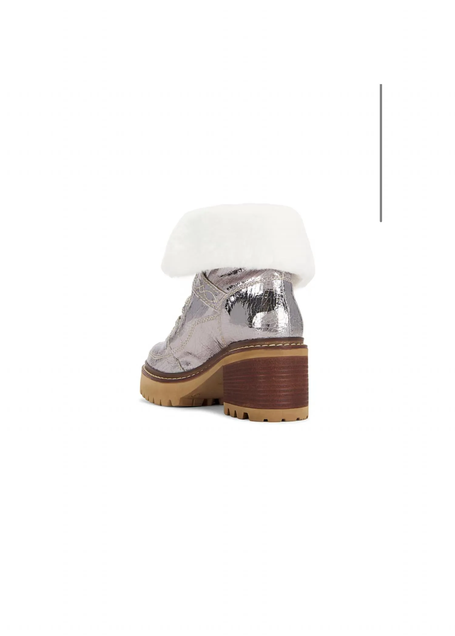Cozy Jasper Hiker Ankle Boot In Pewter