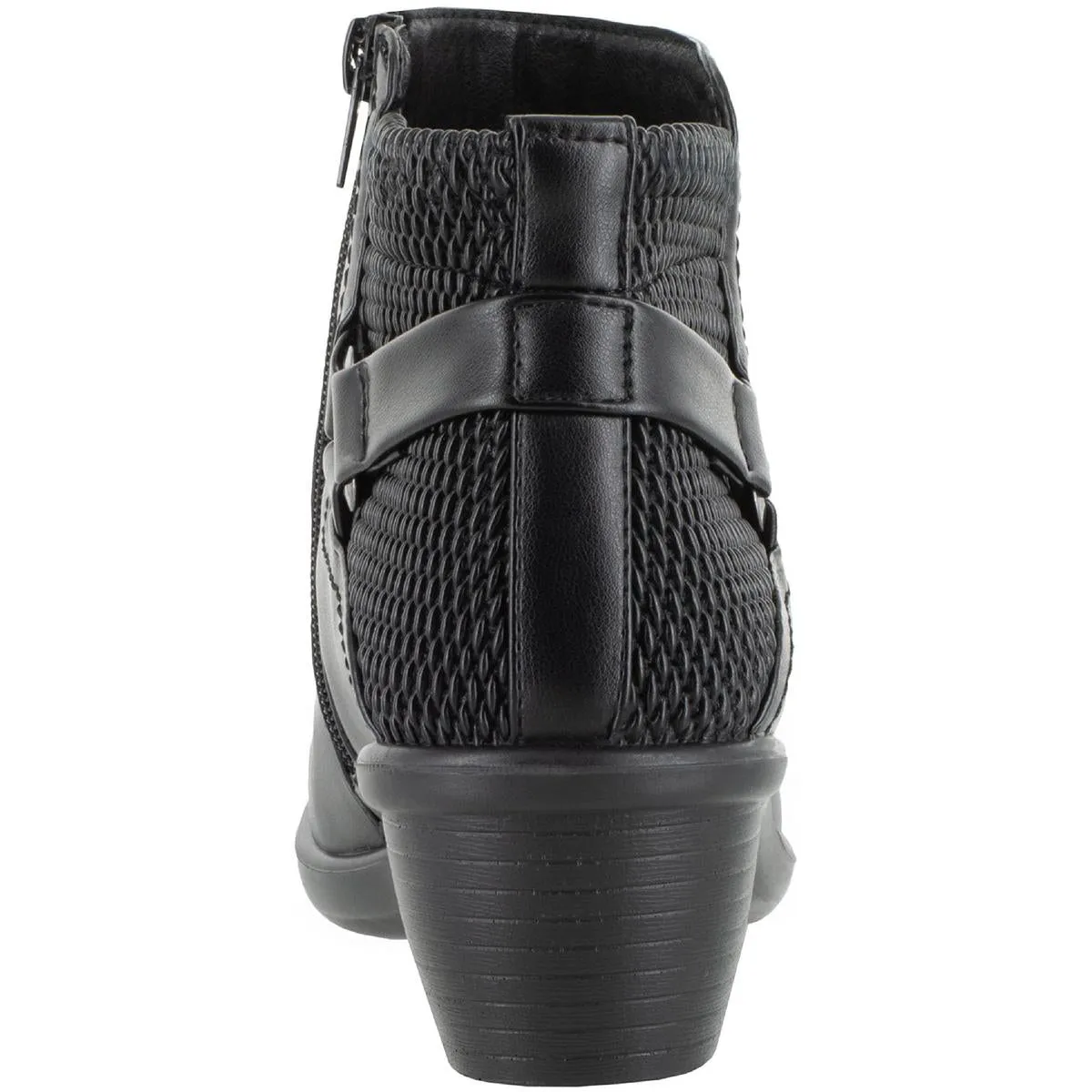 Dawnta Womens Faux Leather Heels Booties