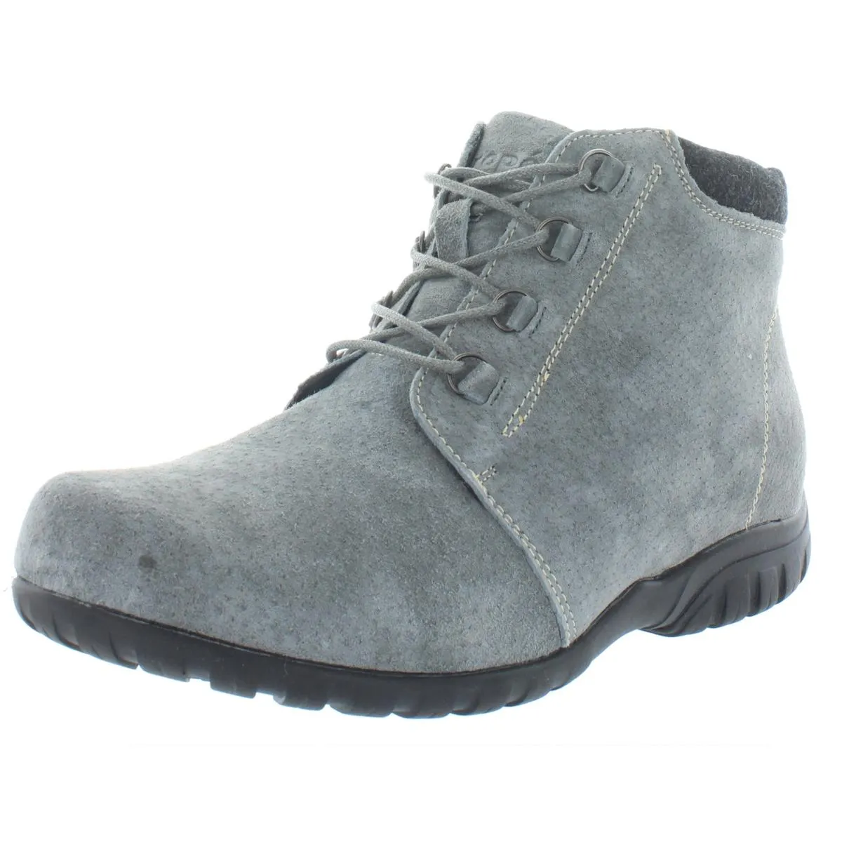 Delaney Womens Solid Lace-Up Ankle Boots