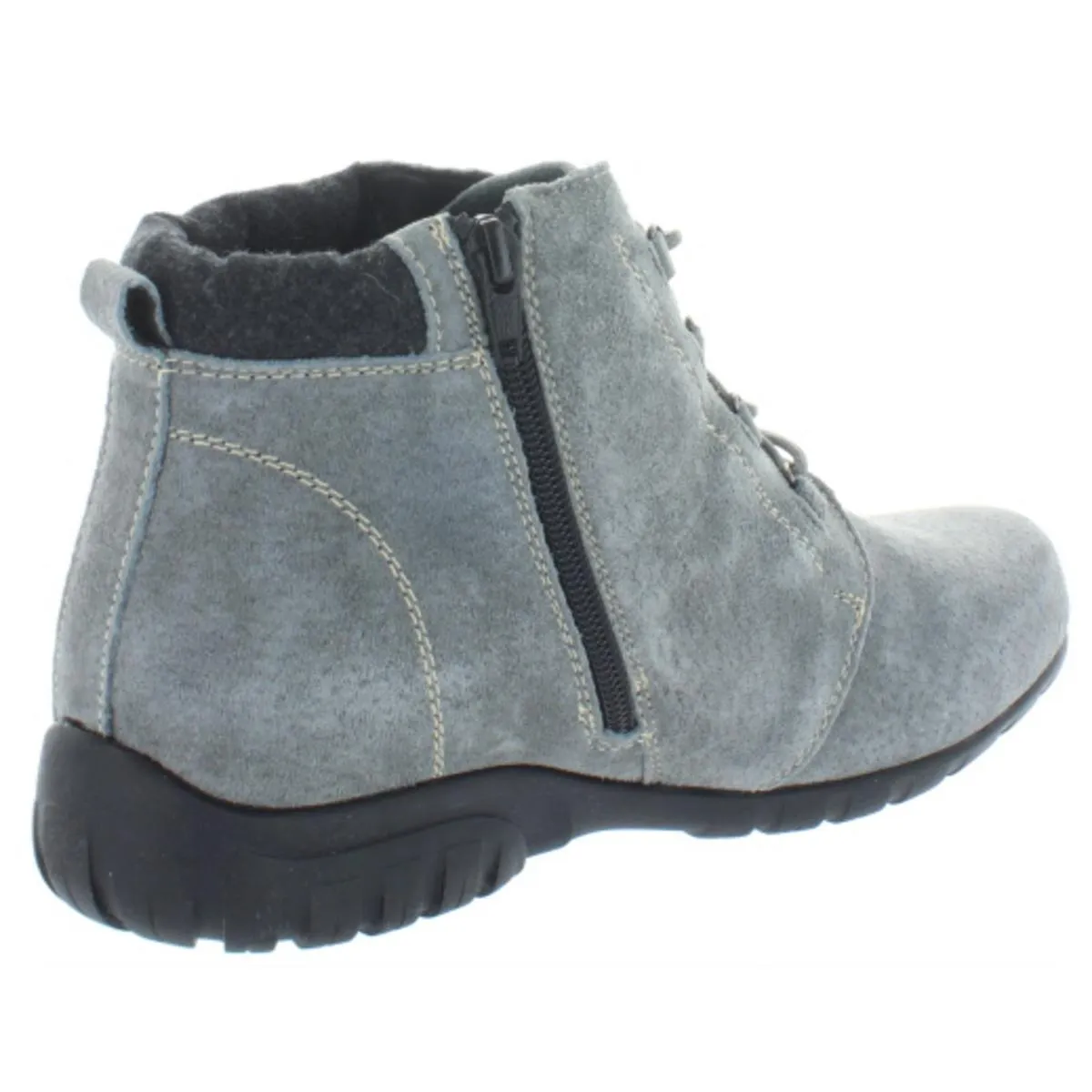 Delaney Womens Solid Lace-Up Ankle Boots