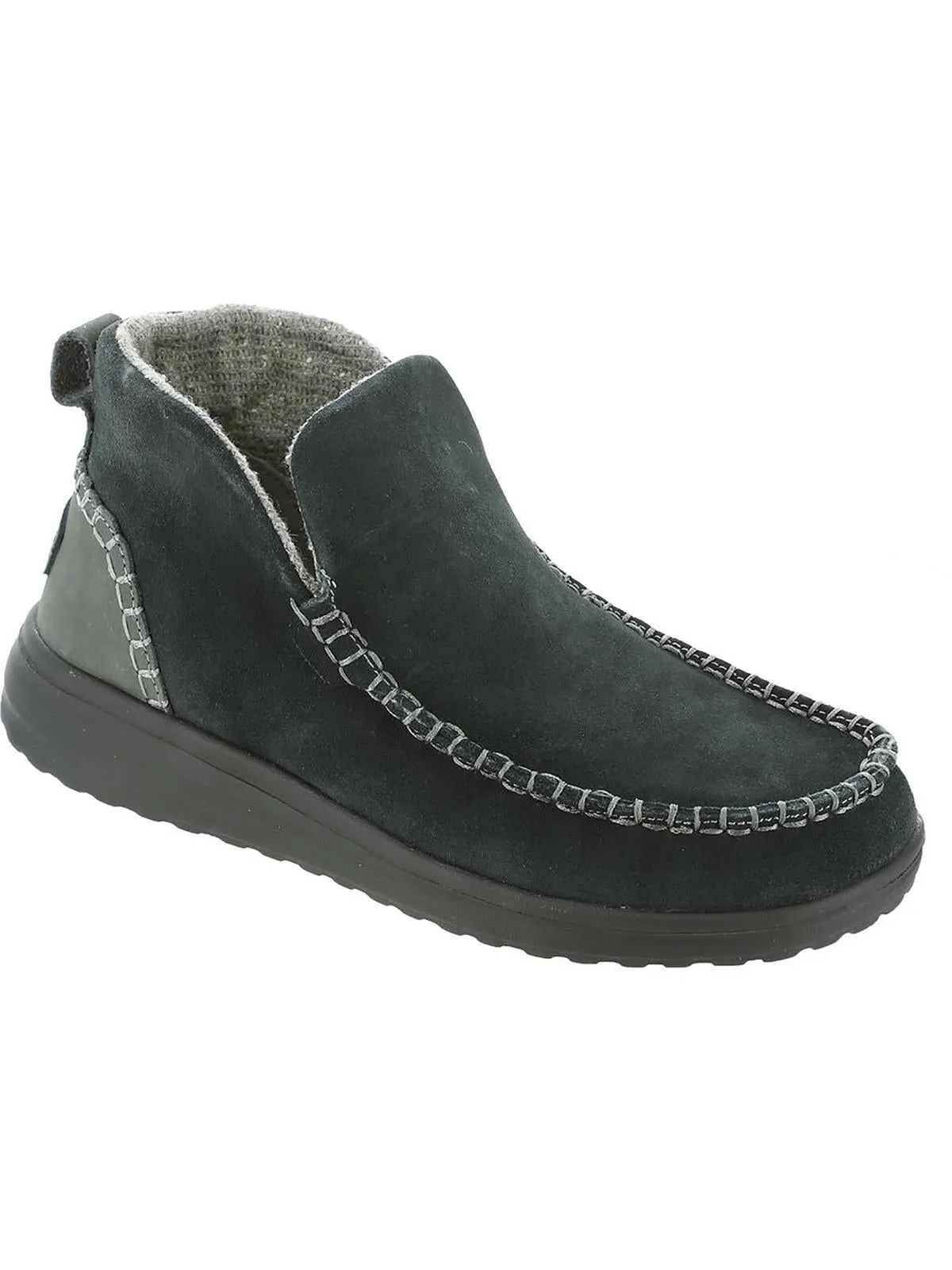 Denny Womens Lined Slip On Ankle Boots