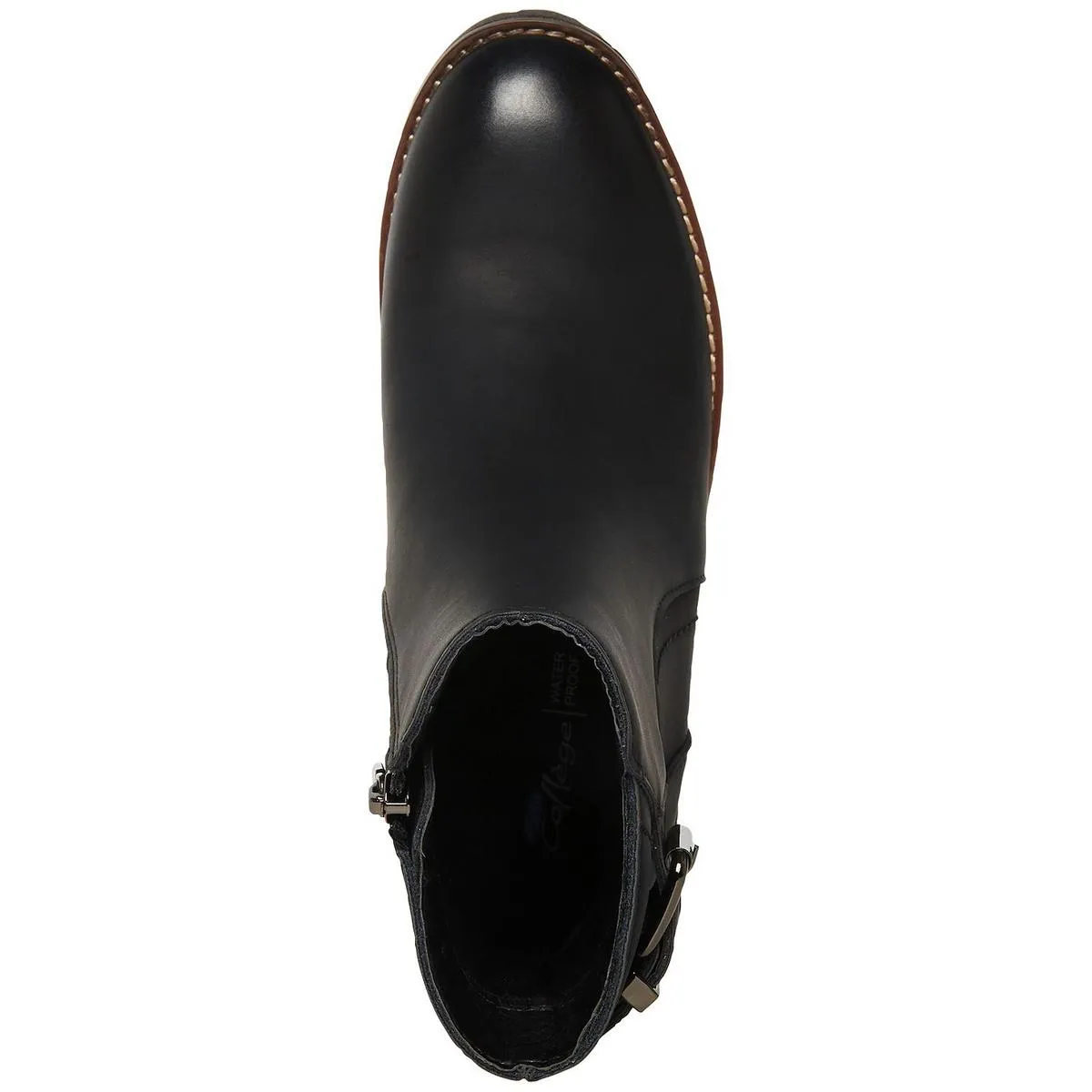 Desiree Womens Faux Leather Outdoor Booties