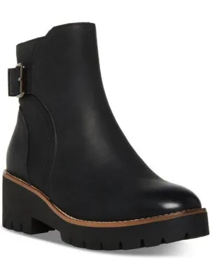 Desiree  Womens Zipper Suede Booties