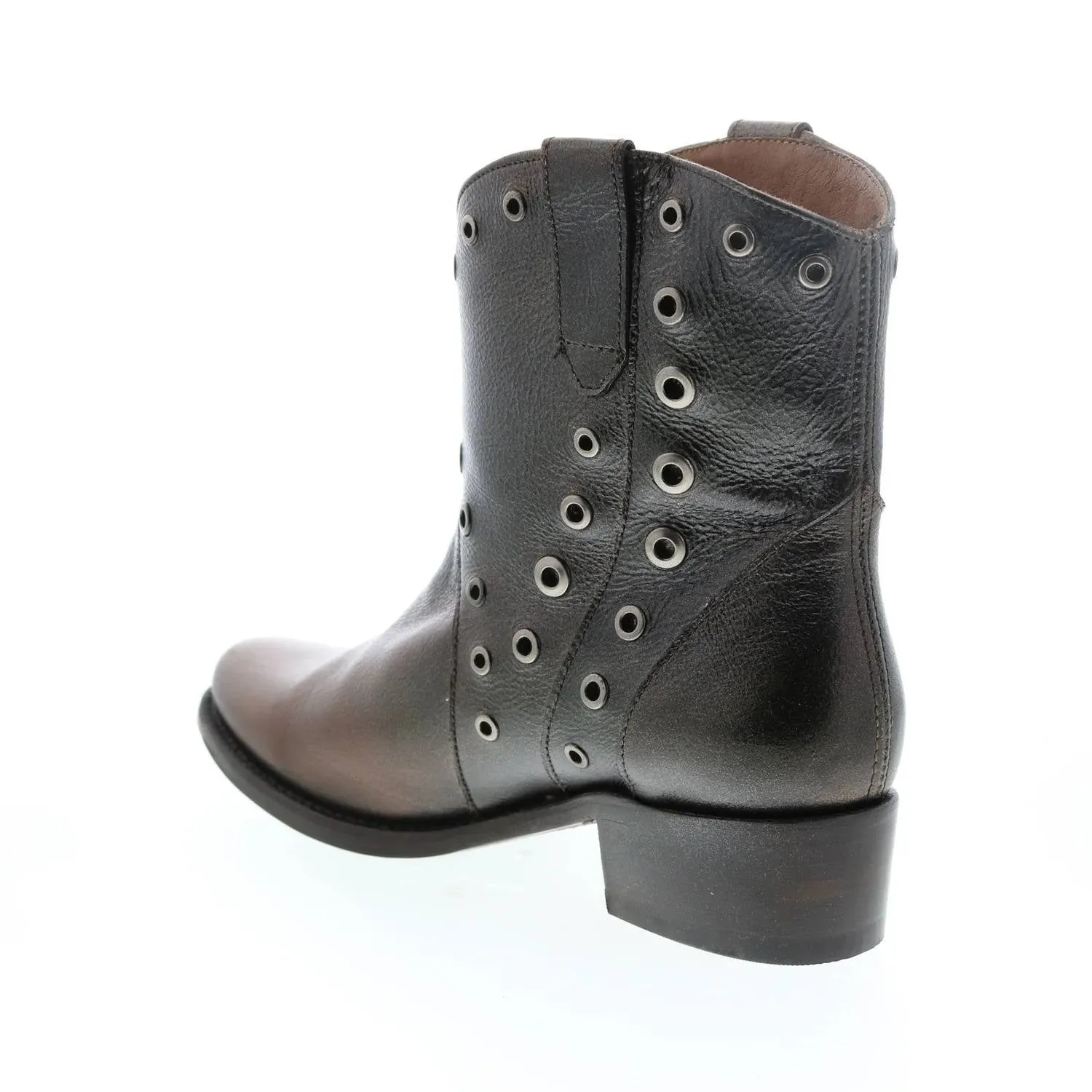 Diana Grommet Short Boot In Pewter Ombre
