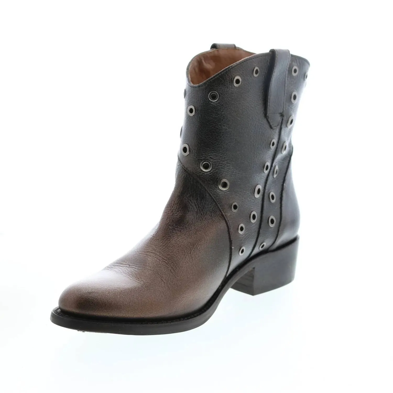 Diana Grommet Short Boot In Pewter Ombre