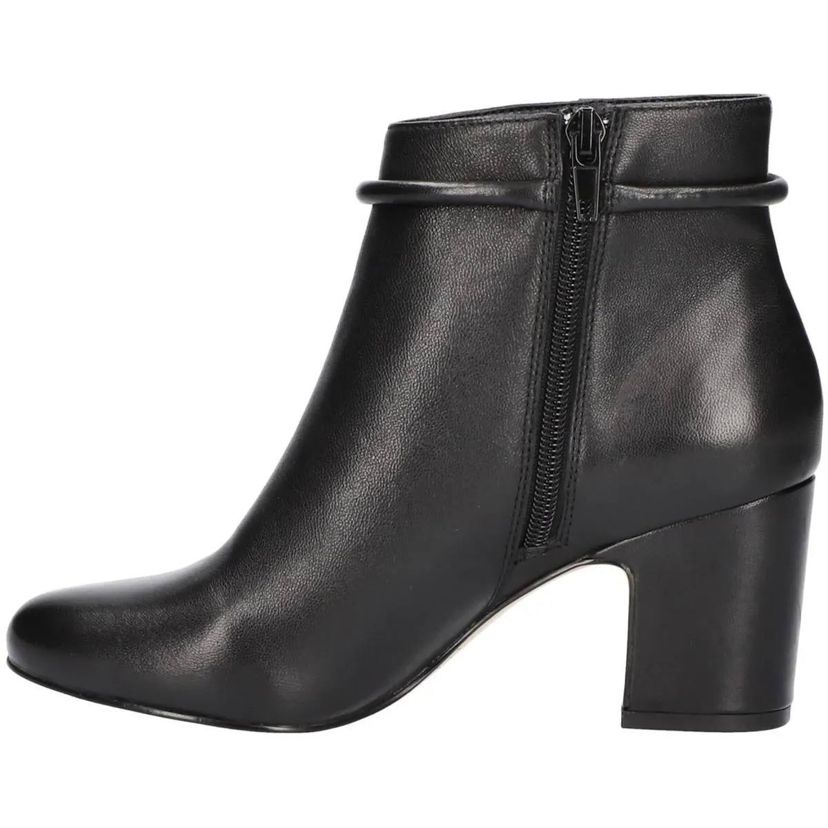 Diaz Womens Decorative Strap Ankle Boot Block Heels