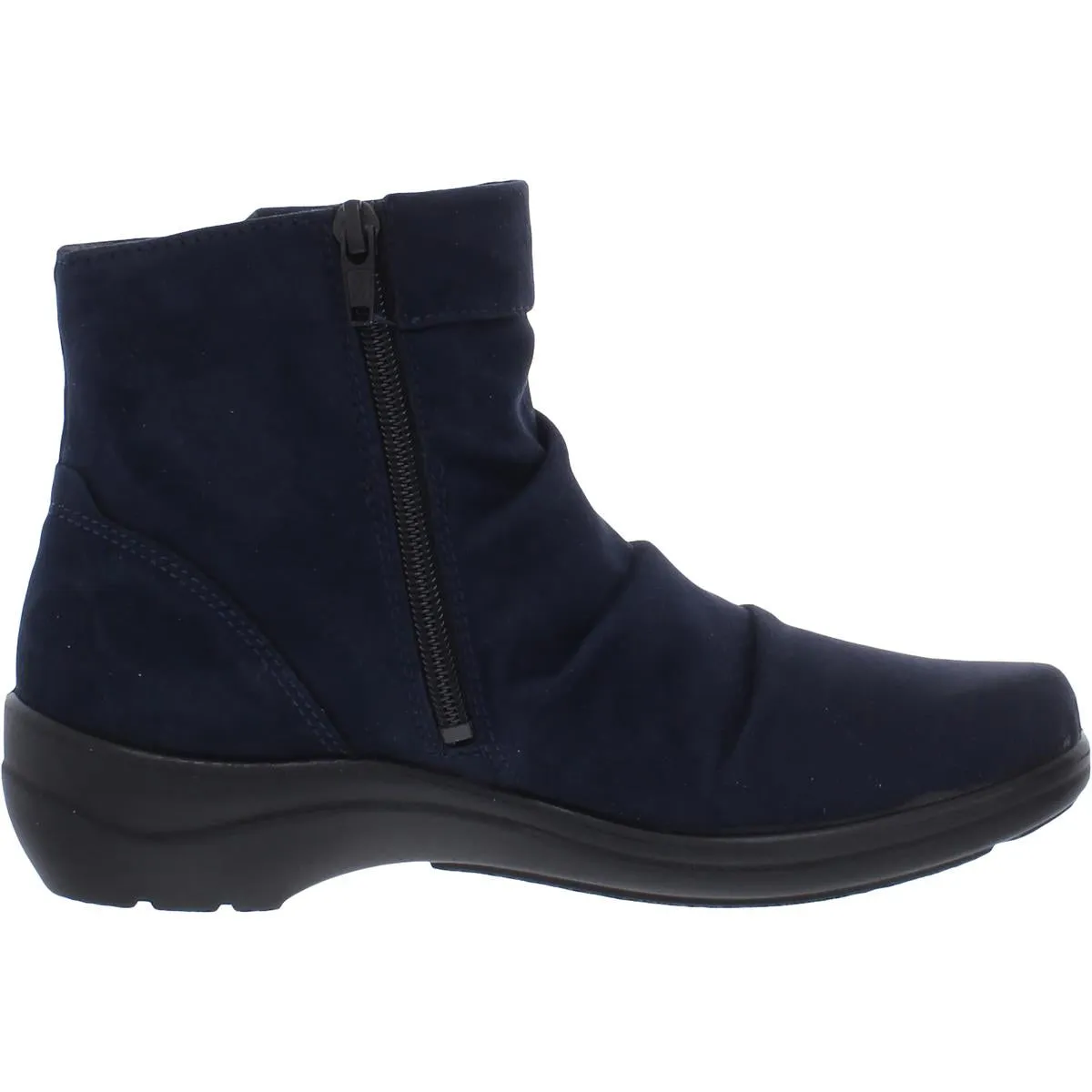 Dora  Womens Faux Suede Faux Fur Ankle Boots