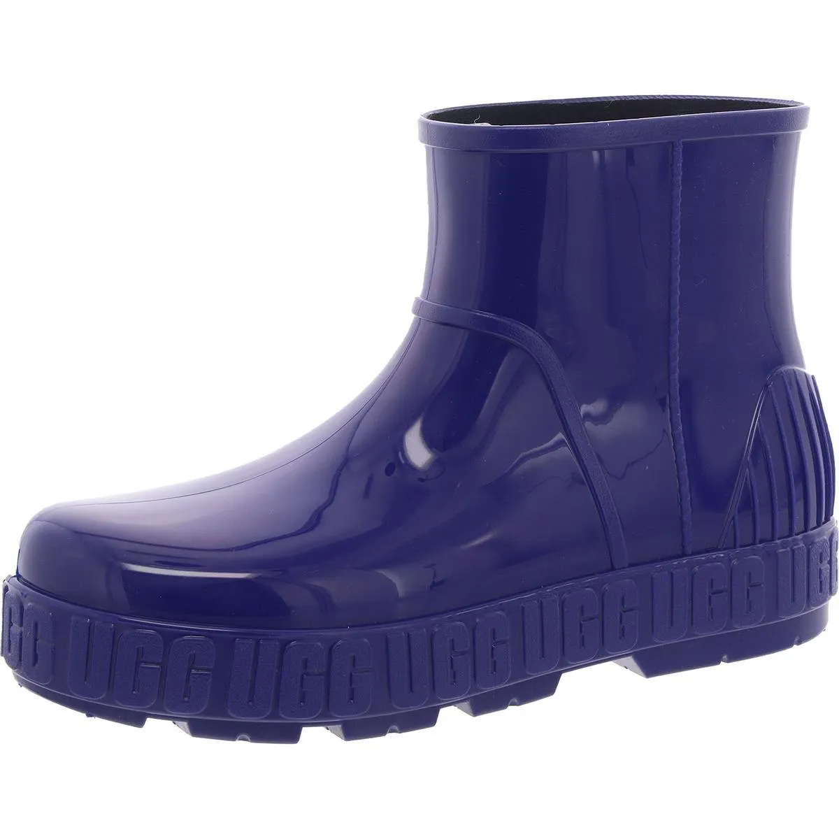 Drizlita  Womens Patent Leather Ankle Rain Boots
