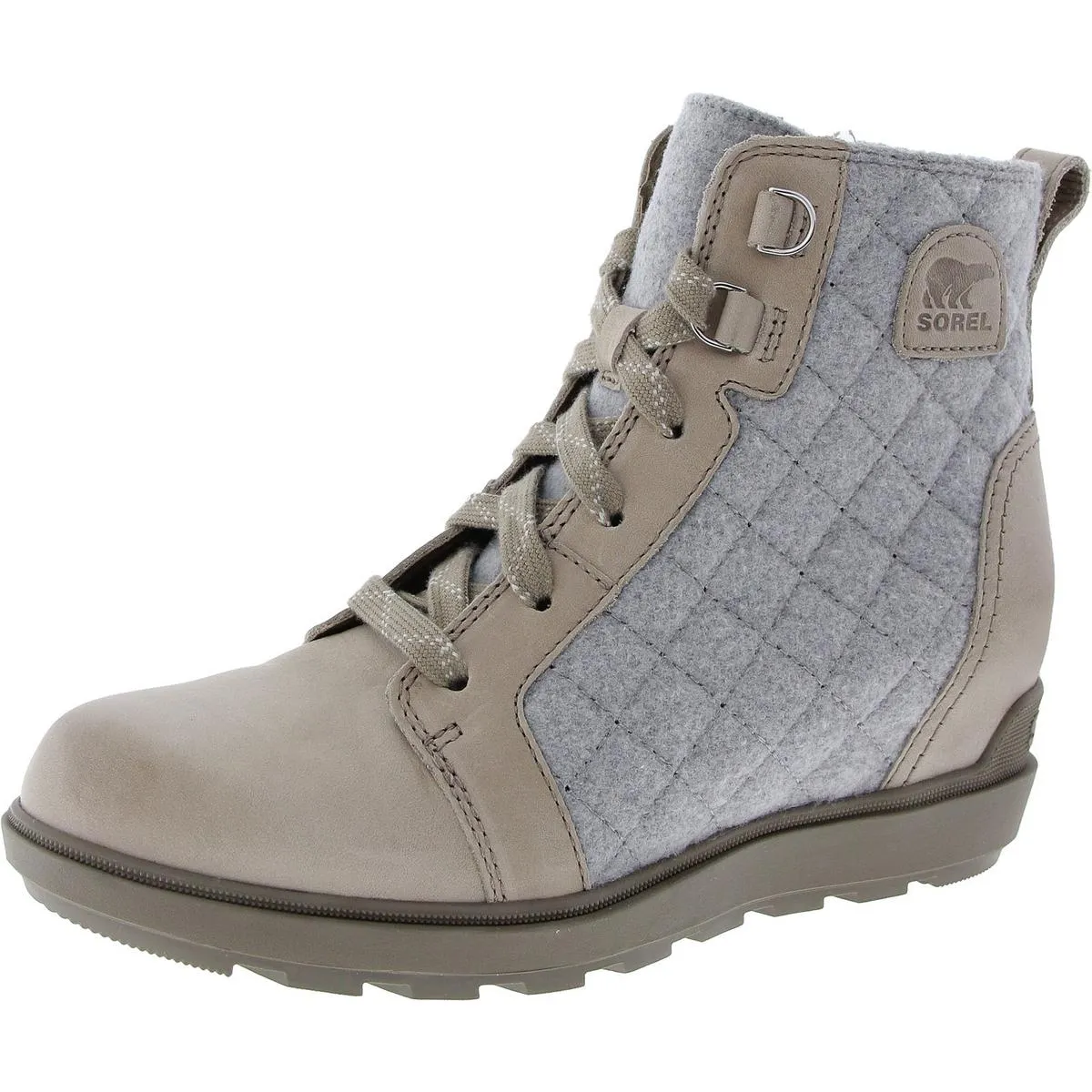 Evie II NW Womens Quilted Lace-Up Ankle Boots