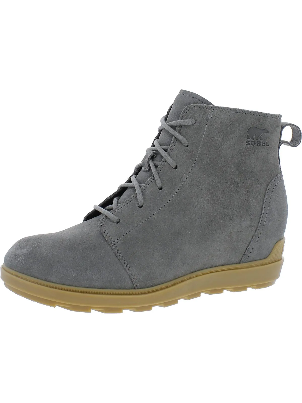 Evie Womens Suede Lace Up Ankle Boots