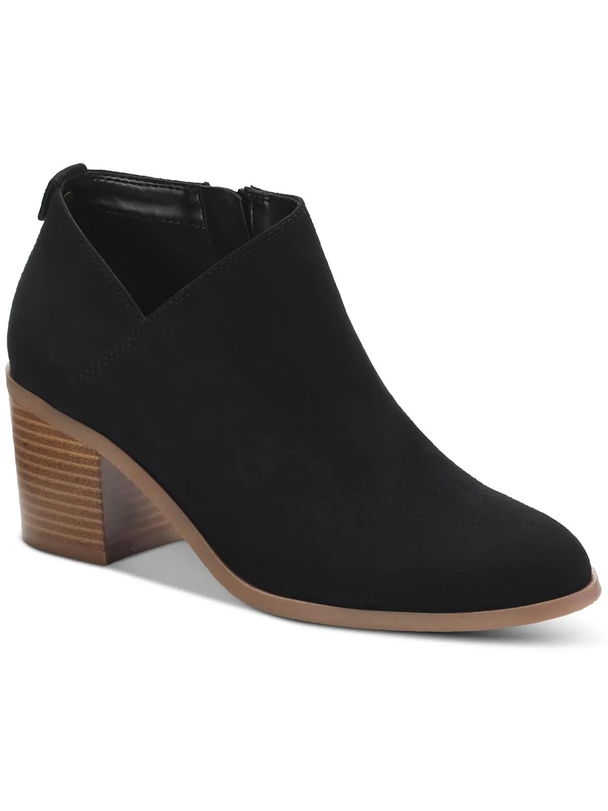 Felaa Womens Faux Suede Side Zip Ankle Boots