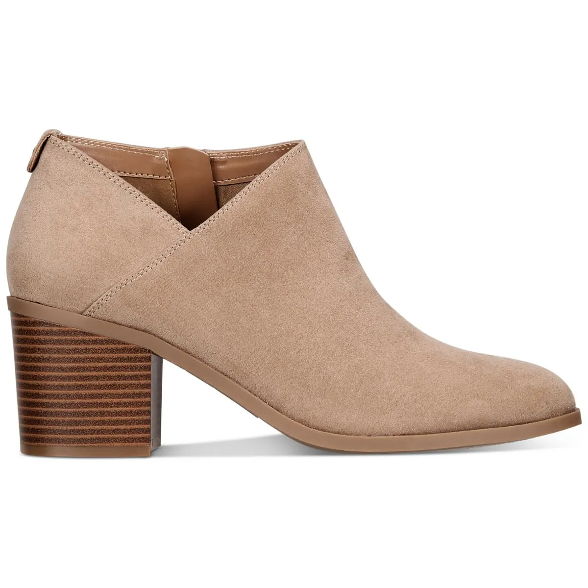Felaa Womens Faux Suede Side Zip Ankle Boots