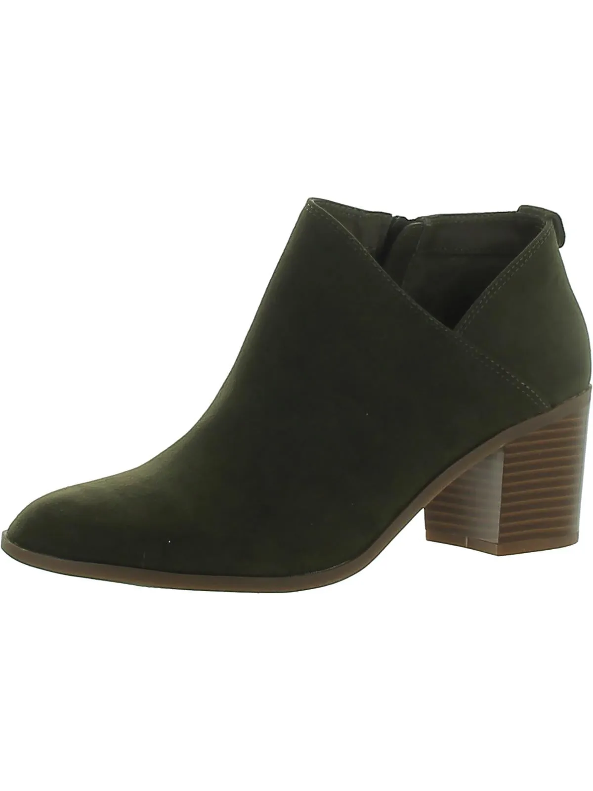 Felaa Womens Faux Suede Side Zip Ankle Boots