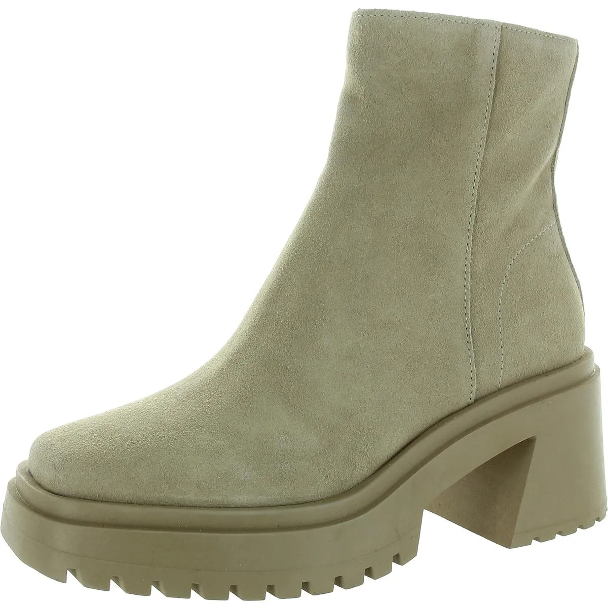 Fella Womens Leather Lug Sole Ankle Boots