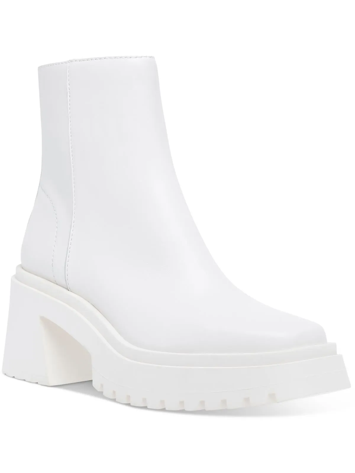 Fella Womens Leather Lug Sole Ankle Boots